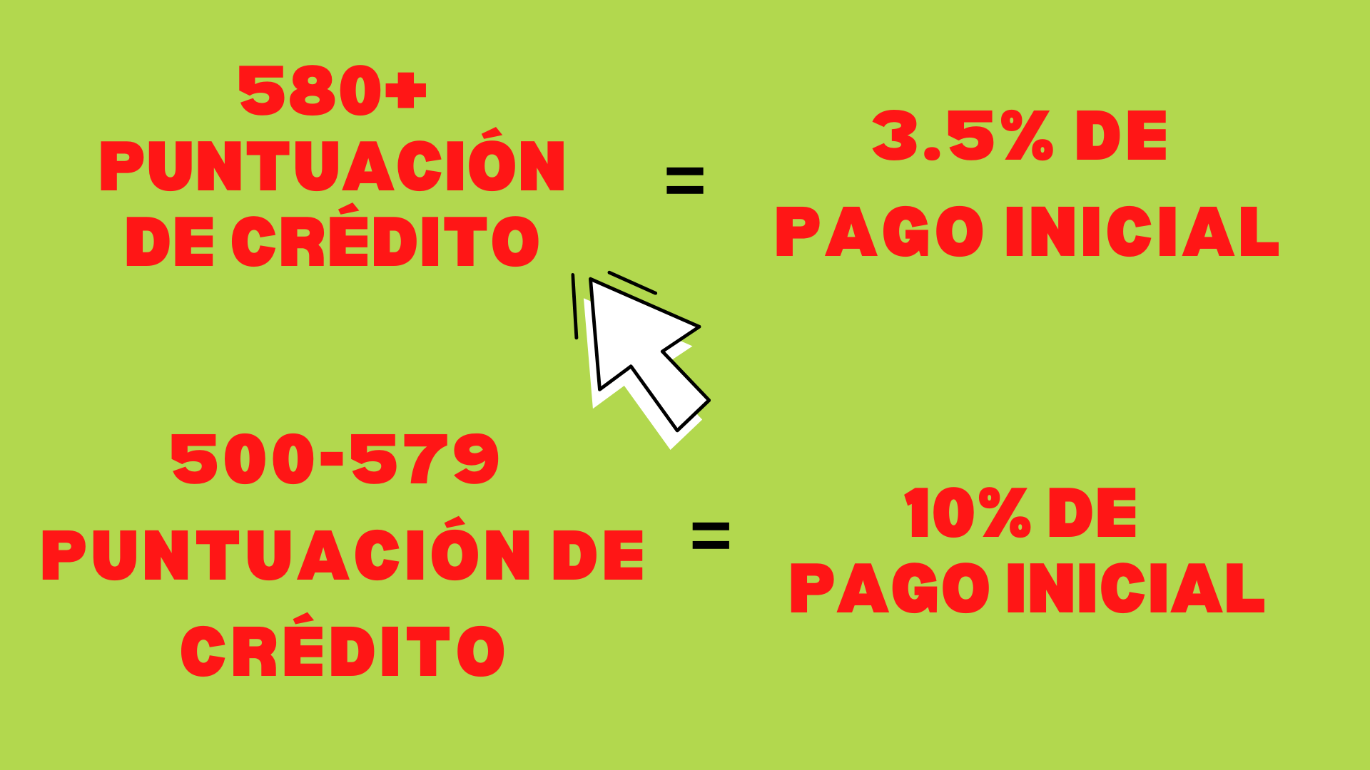 Down Payment Spanish