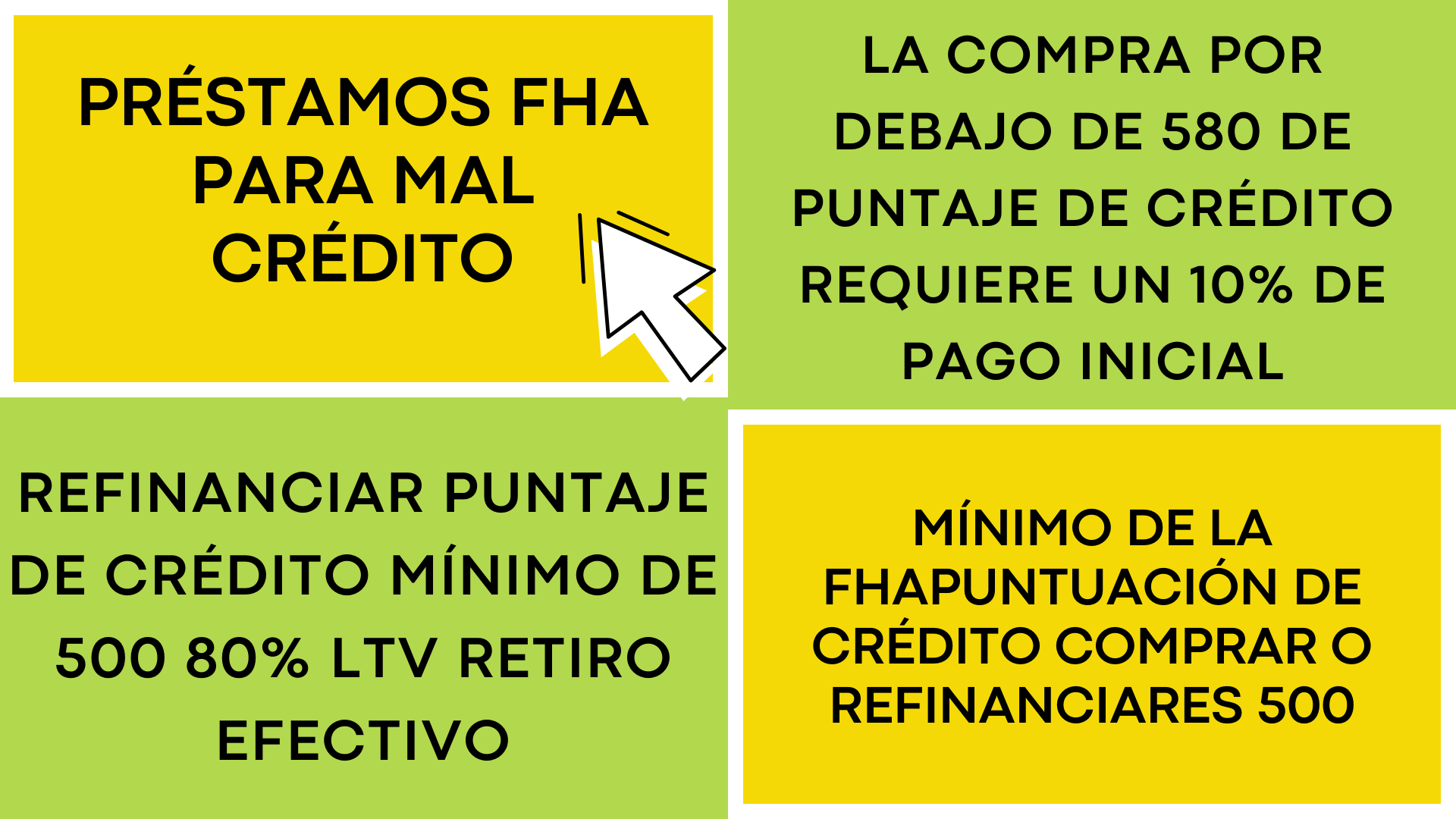 FHA BAd Credit Spanish