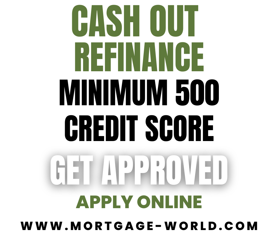 Cash Out Refinance minimum credit score